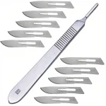 Sterile Blades #10 with Scalpel Handle #3 (10 Pcs)
