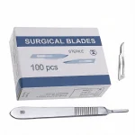 Surgical Blades #15 with Scalpel Handle #3 (100 Pcs)