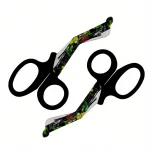 EMT Utility Scissors 7.25" Coated Black (2 Pcs)