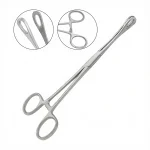 Piercing Sponge Forceps 7" Non-Slotted Serrated