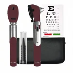 Mini Otoscope Set Burgundy