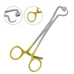 Plate Bone Holding Forceps 14cm Gold Handle