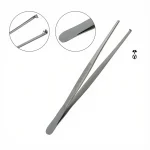 Thumb Tissue Forceps Blunt 1x2 Teeth 5.5"