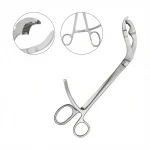Verbrugge Bone Forceps 6" Serrated Long Ratchet